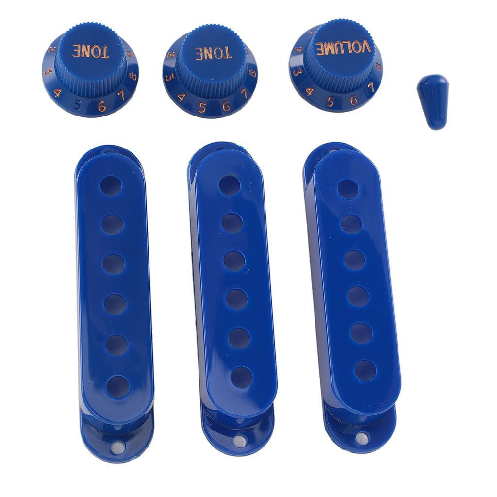 3 шт. Крышка звукоснимателя с одной катушкой из АБС-пластика, крышка звукоснимателя SSS с ручками тона и громкости и наконечником переключателя для электрогитары