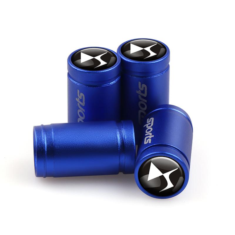 AXSR8 4pcs Matte Textured Metal Valve Cover Car Tire Valve Cap Accessories For Citroen C1 C2 C3 C4 Picasso C4L C5 C-ELYSEE DS Xsara C8