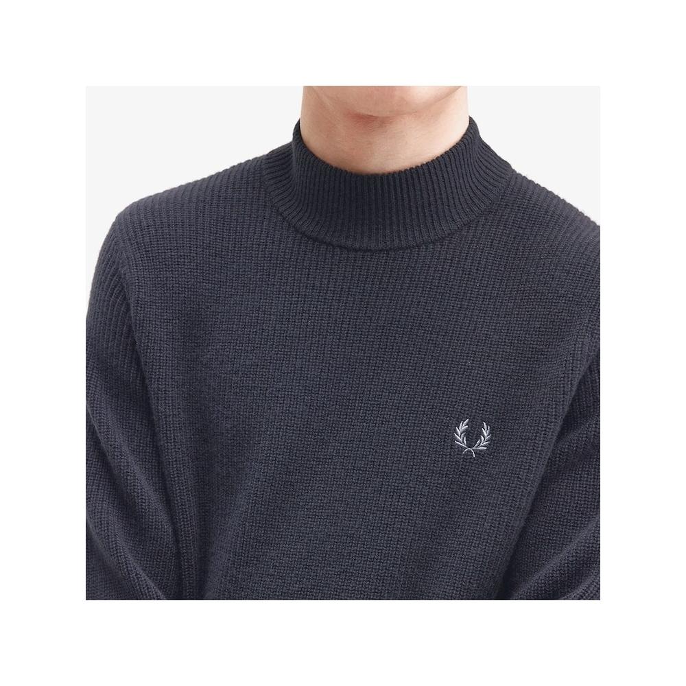 Fred Perry [sharp] Вязаный свитер с воротником из овечьей шерсти, серый Afpm2438560 297 qzgAfpm2438560 297