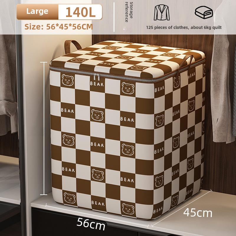 Большие сумки для хранения одеял, утолщенные сумки для хранения одежды с застежкой-молнией, складные контейнеры для хранения при переезде, постельное белье, одеяла, пледы