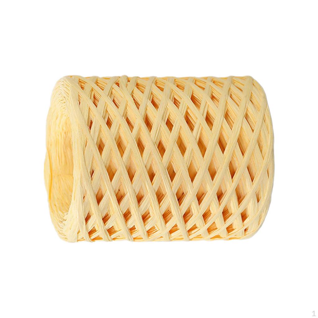 200 м/рулон, бумажная лента из рафии, декор, пригодная для вторичной переработки, прочная для плетения подарочной упаковки на День Святого Валентина