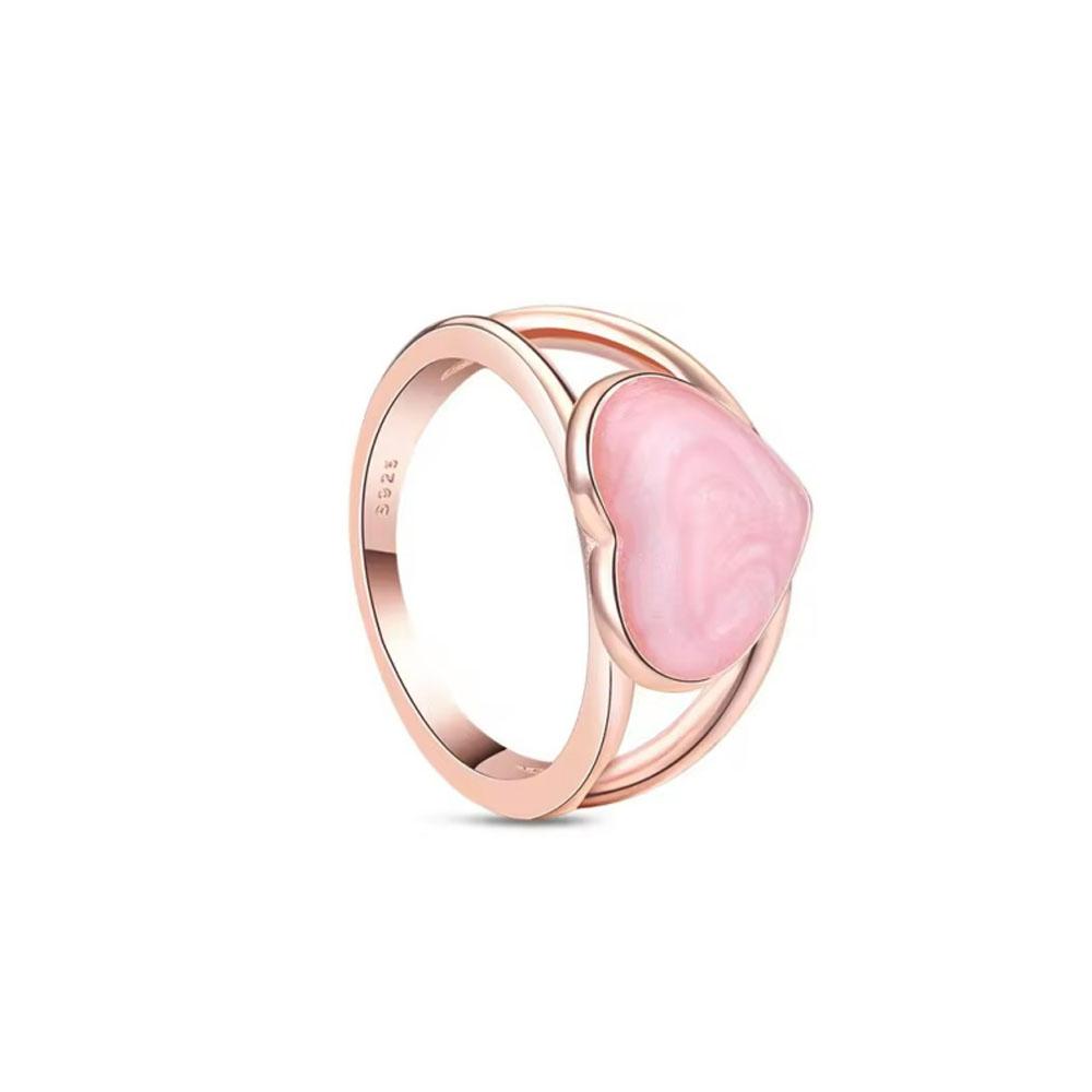 2026 New 925 Sterling Silver Ring Lover's Holiday Gift Jewelry Women Butterfly Pink Heart Golden Infinite Rings
