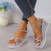 Women Wedges Sandals Summer 2025 New Casual Shallow Shoes for Women High Heels Open Toe Platform Sexy Designer Sandals