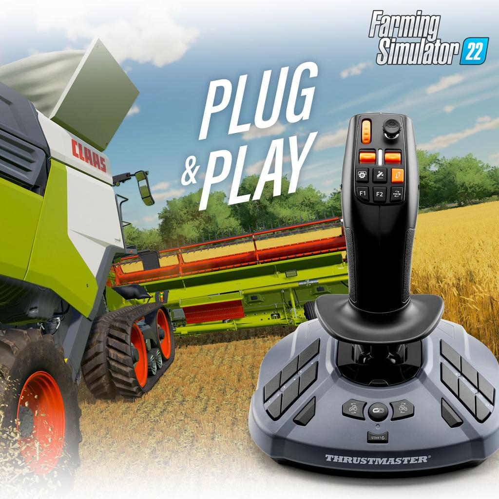 Thrustmaster SimTask FarmStick для фермерского джойстика для ПК до 33 кнопок, совместимый с фермерским симулятором []Thrustmaster multi-button