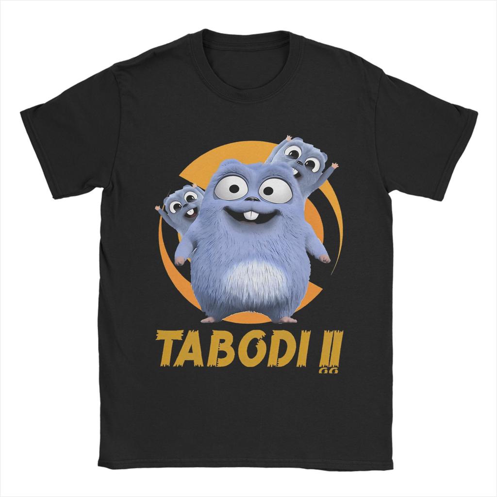 Футболка Grizzly and Lemmings Мужская Хлопковые Топы Новинка Мультяшная Круглый вырез Короткий рукав