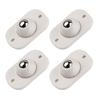 4pcs Self Adhesive Caster Swivel Wheels Stainless Steel Universal Wheel 360 Degree Rotation Pulley Sticky Swivel Moving Rollers