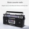 919 Многофункциональный Диктофон Ретро Магнитофон Радио Портативный Четырехдиапазонный Студенческий Магнитофон Bluetooth USB-накопитель SD
