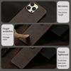 For Magsafe Case for iPhone 15 16 Pro Max Promax 16Pro 15Pro Retro Luxury Genuine PULL-UP Leather Back Cover