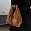 Solid Color Armpit Bag Fashion Tote Bag Durable Dumpling Bag  Travel