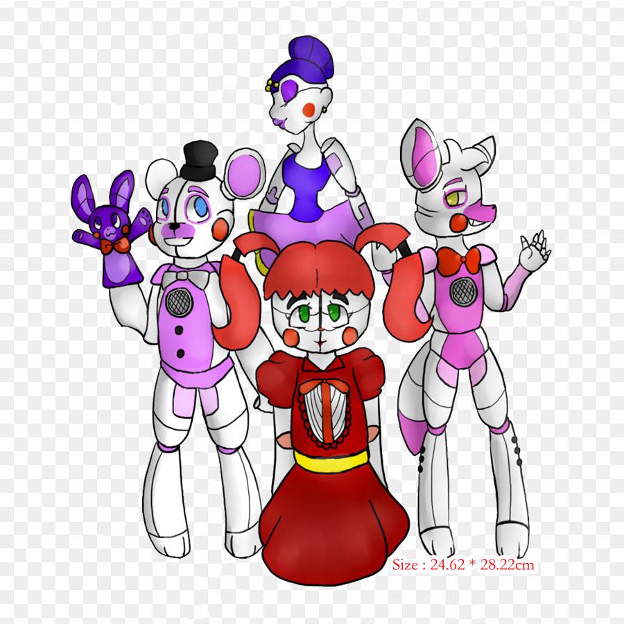Fnaf Sl Ennard Kawaii Five Nights At Freddy's Sister Location Ultima термонаклейки для одежды, футболка, сумка, теплопередающие наклейки, железные нашивки