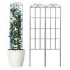 2 шт. стойка для скалолазания, простая в установке подставка для поддержки растений, многоразовая металлическая садовая решетка