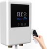 Tankless Water Heater Electric 110V, 5500W Instant Hot Water Heater with Remote Control and LCD Touch Screen Self-modulating, Overheating Protection