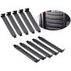 10Pcs New Black Pci Slot Cover Dust Filter Blanking Plate Hard Steel