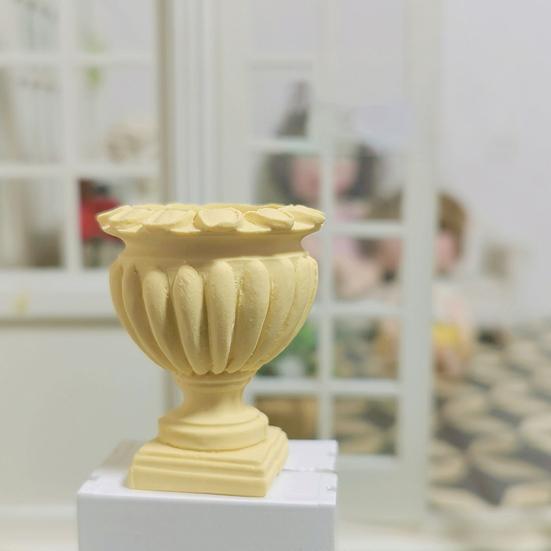 Кукольный дом, цветочный горшок, миниатюрная модель римской колонны, игрушка, миниатюрные аксессуары из смолы, микропейзажный декор для украшения кукольного домика