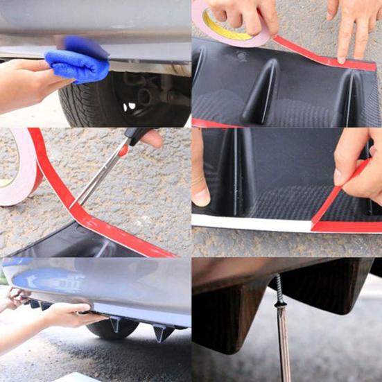 Универсальный автомобильный дефлектор шасси, задний бампер, плавник, спойлер в виде акулы, аксессуар