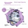 Travel Bag, Large Luggage Bag, Expandable Handbag, Foldable Storage Bag, Purple