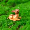 Plastic Crafts Sika Deer Figurines Mini Micro Landscape Ornaments Deer Miniature Statue  Bonsai