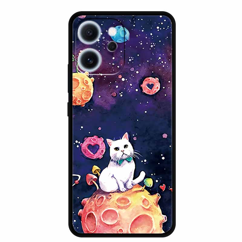 Cartoon Phone Case For Oppo Reno15 F Soft TPU Silicone Protector Relief Flower Emboss 3D Cover Funda Reno15F 15F Bumper Shield