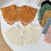 Crochet Detachable Collar Knitting Clothes Accessories Fashion Hollow Shawl  Women Ladies