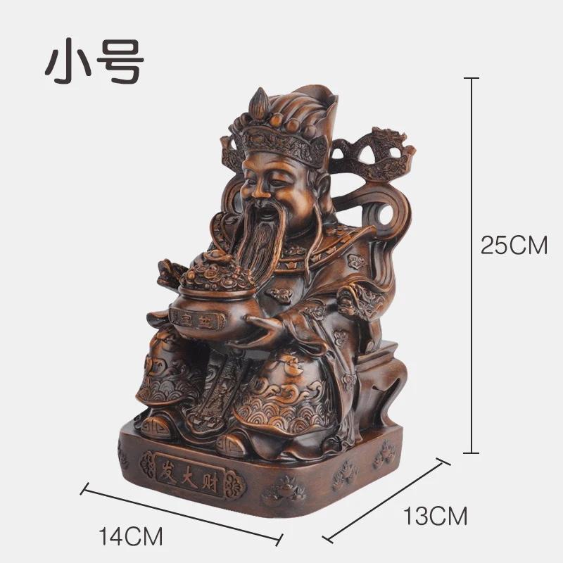 1 шт. смола Судьба Богатства Украшение гостиной Домашние поделки Статуя Будды Скульптура Декор для рабочего стола Фэн-шуй Подарок на новоселье