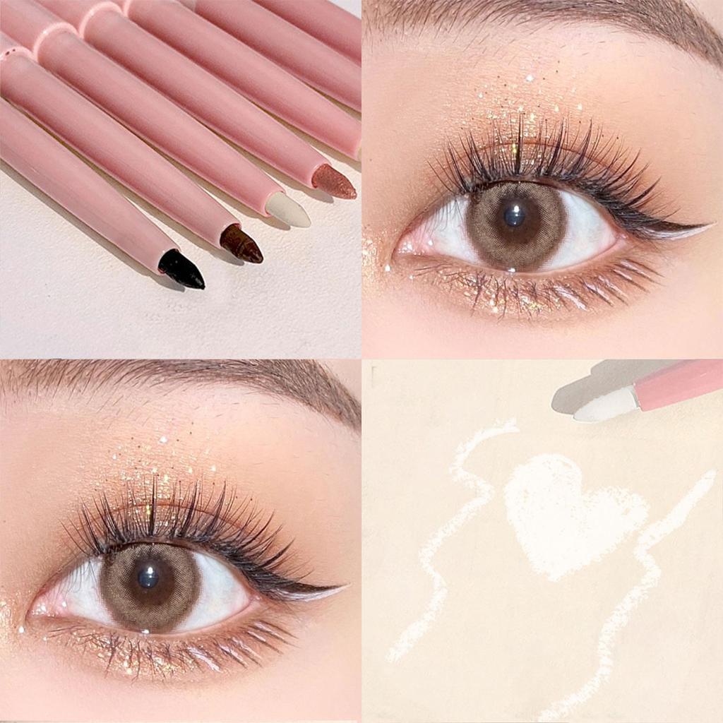 Color Glue Eyeliner Is Waterproof Not Easy To Smudging Smooth Natural Three-dimensional Eyeliner Lying Silkworm Contouring Pen Lasting Setting Makeup
