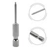 Ball End Hex Screwdriver Bit Metric Hex Bit 50mm Long Magnetic Driver Bit H1.5 H3 H4 H5 H6 Power Tools Parts