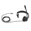 RJ9 Telephone Headset Noise Cancelling Unilateral Corded Business Headphone with Mic for Landline