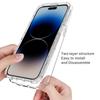 Anti-drop Cover for iPhone 15 Pro Max TPU+PC Shockproof Clear Phone Case