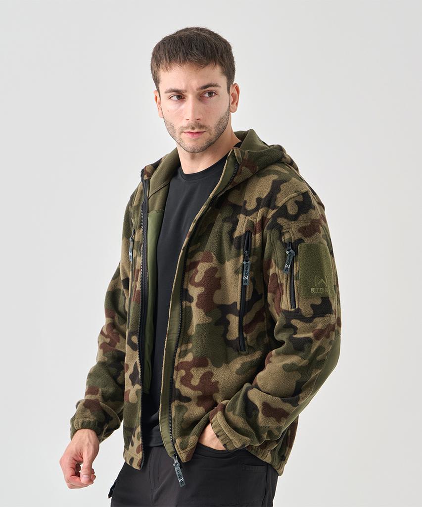 Vancefly Kidon Epi Тактическая куртка Гибридный флис Черный