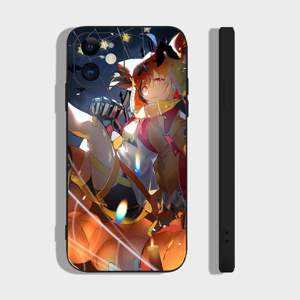 Чехол для телефона Gigi Murin Anime H-hololive Для IPhone 17 Air 16 15 14 13 Pro Max 11 12 Черный Силиконовый Чехол
