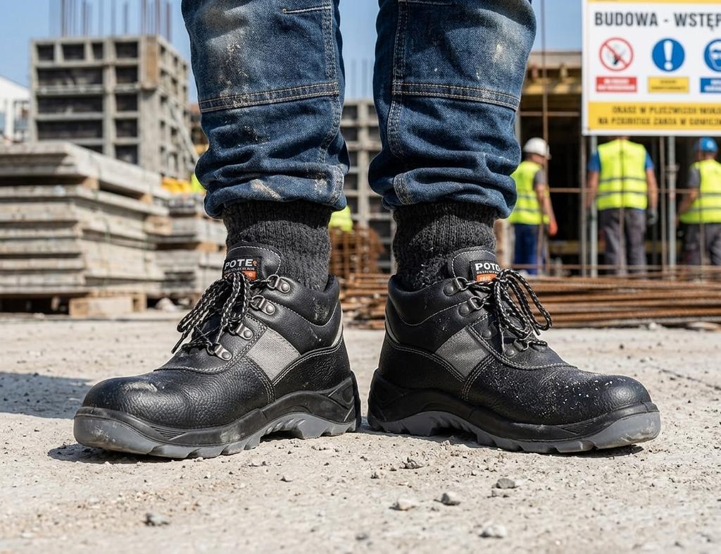 Ppo Model 306 - S1 Src Safety Shoes - Full Grain Leather & Cordura® Size 42