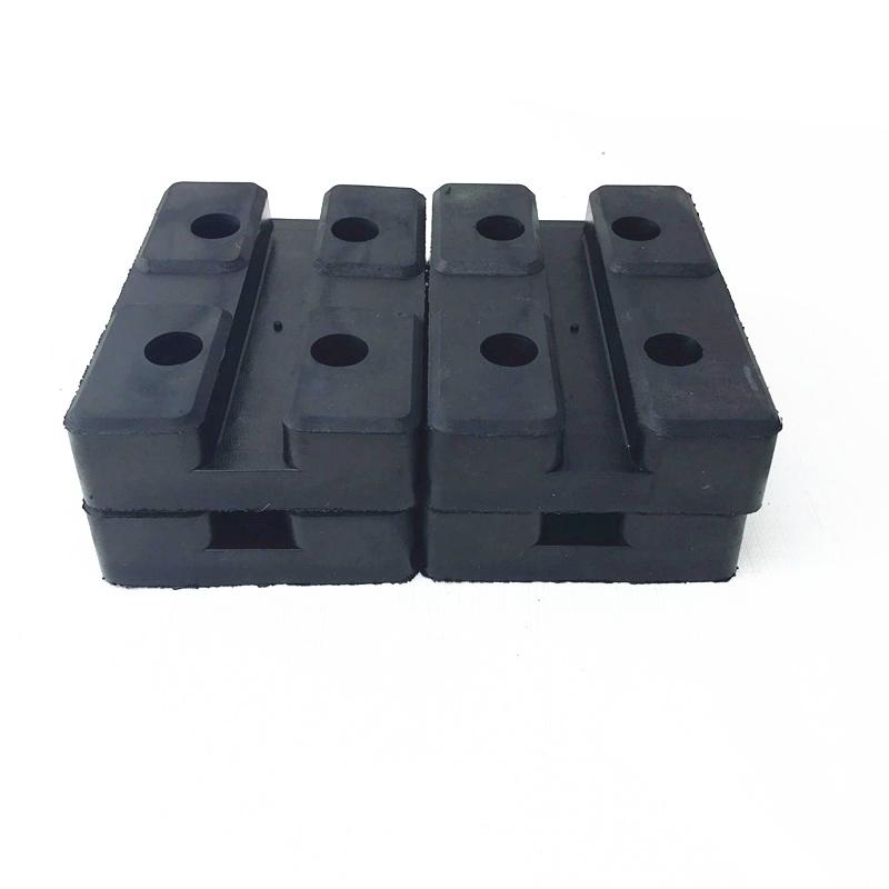 4Pcs Heavy Duty Rectangle Rubber Arm Pads Car Truck Hoist Lift Accessories Black