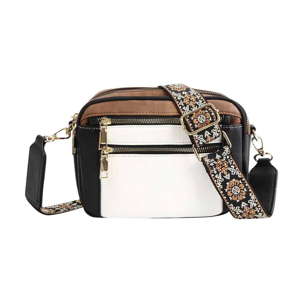 Handmade Colorful Straps Crossbody Leather Bags & Purse - Women's Fashion Handbag With Adjustable Strap