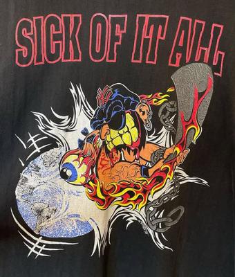 Футболка Sick Of It All Band Pushed Too Far Хлопковая футболка MC748 Унисекс футболка