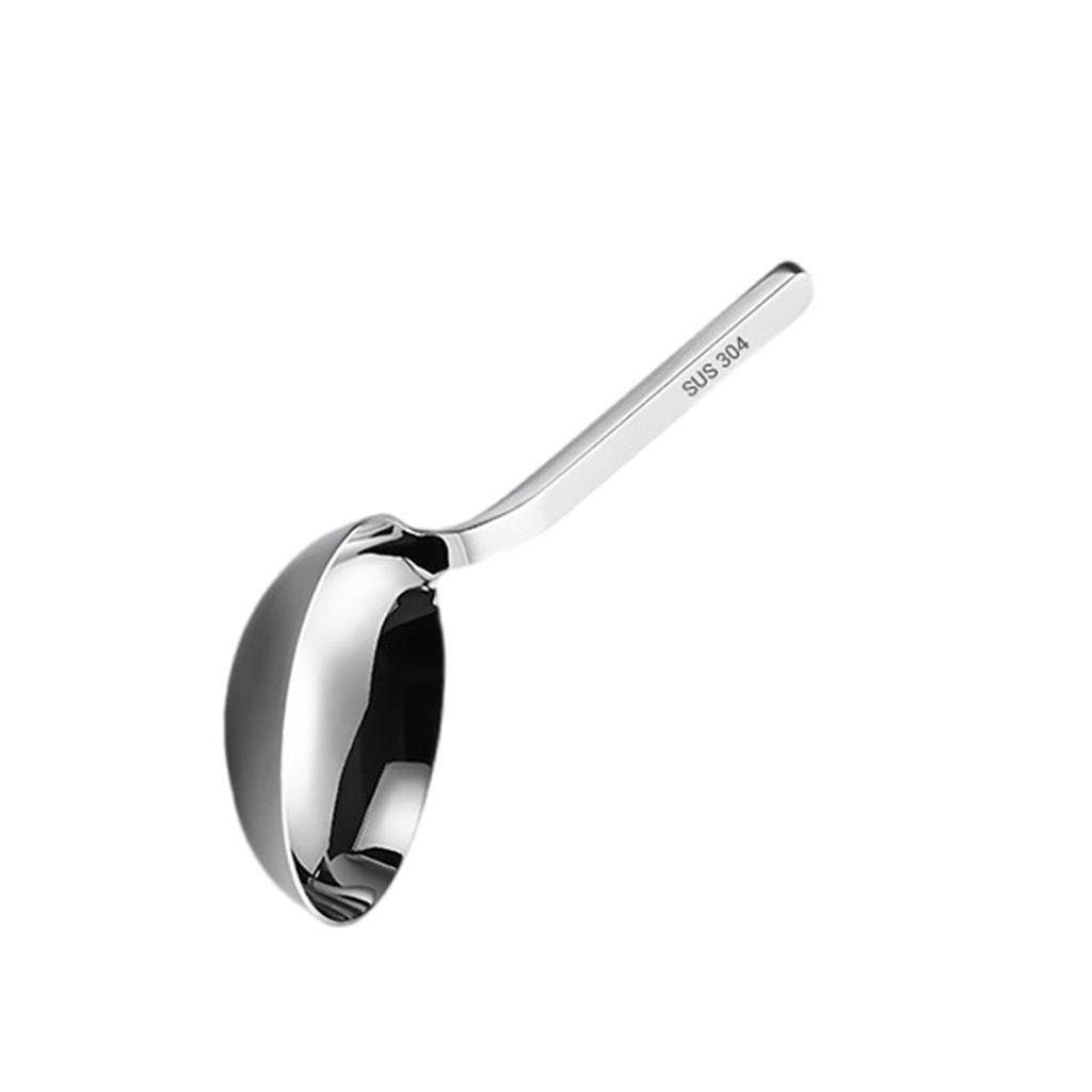 Премиальный половник из нержавеющей стали Функциональная ложка для легкой сервировки Сверхпрочный половник Короткая ручка Большая ложка для использования на кухне