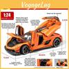 Модель спортивного автомобиля Koenigsegg, игрушка из сплава со звуком, светом, открывающимися дверями для детской игры