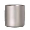 Lixada 550ml Double Wall Titanium Water Cup Tea Cup Coffee Mug for Home Office Outdoor Camping