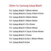 20mm Silicone Strap For Samsung Galaxy Watch7 6 5 4 40 44mm Wristband Active 2 40 44mm Classic 42 46mm Rose Gold Buckle Bracelet