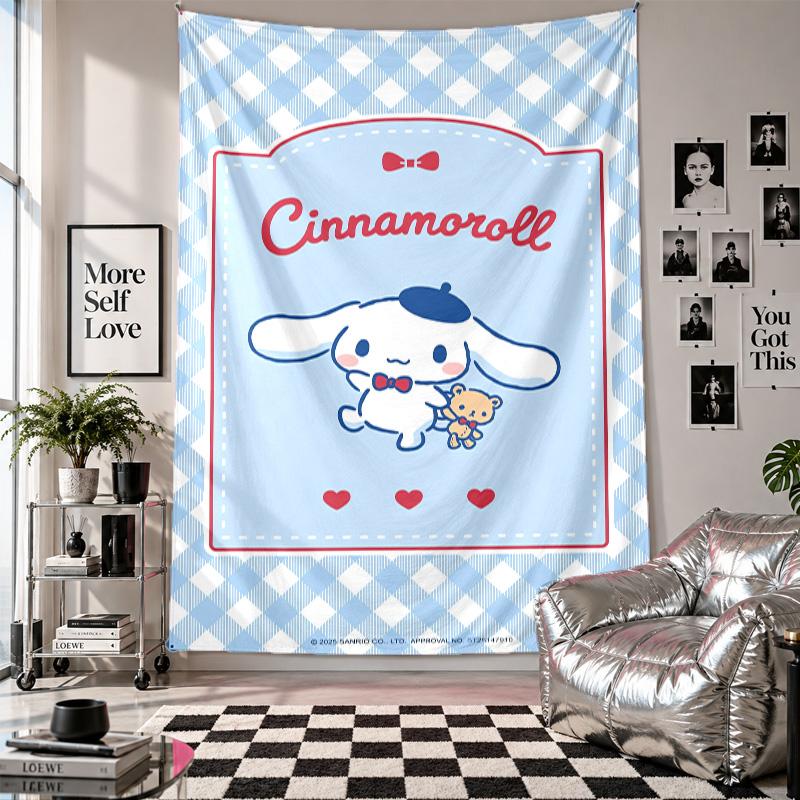 Wall TapestryCinnamoroll Art Hanging Cloth Decorative Background Cover for Room Decoration