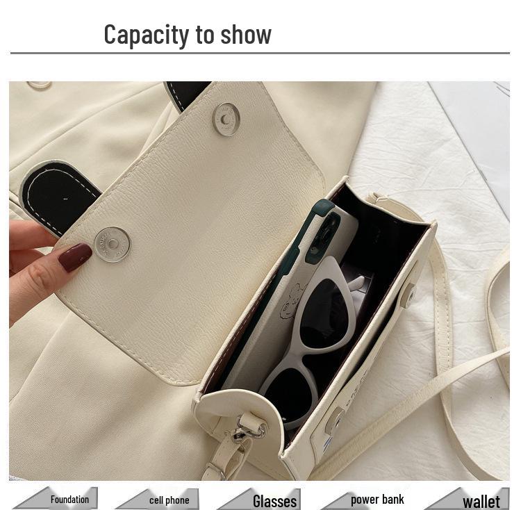 Трендовая женская сумка кроссбоди в стиле колор-блок с граффити - Летняя мода 2023