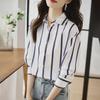 Women's Satin Striped Chiffon Shirt - Spring 2025 New Design