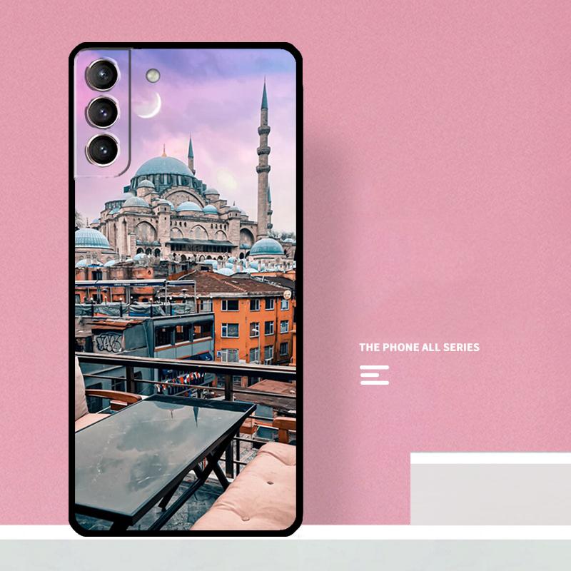 Турция Стамбул Пейзаж Чехол для телефона Samsung Galaxy S23 S22 Ultra Plus S8 S9 S10 Plus Note 10 20 S21 FE S20 FE Чехол