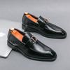 Men's Shoes New Fashion Men's Loafers Business Dress Leather Shoes Men's Foreign Trade Large Size Versatile Foot Shoes