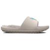 Under Armour Project Rock 3 Slide Grey Matter Blue Surf Men Sneakers 3026034-101