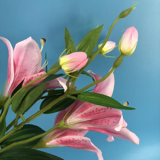 1 шт. поддельный цветок DIY широкое применение экологически чистый портативный цветочная композиция поддельный цветок лилии Декор для вечеринки