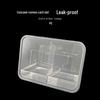 Disposable Rectangular Double-Compartment Food Container