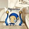 Art ZZodiac IIllustration Cushion Cover Pillow Case Antidustmite Pillowcase Silky Short Plush Sofa Cushion Cover hot