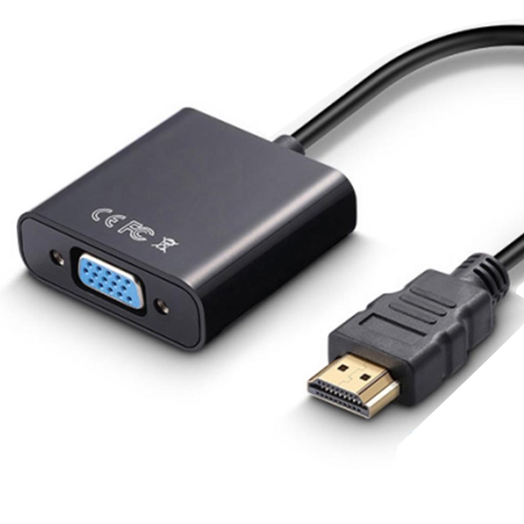 HD мультимедийный интерфейс в VGA конвертер 1080P нержавеющий позолоченный интерфейсный адаптер для ноутбука