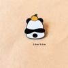 Fashion Jewelry Panda Lapel Pin Animal Shape Cartoon Panda Badge Cute Panda Brooch  Lady/Girls