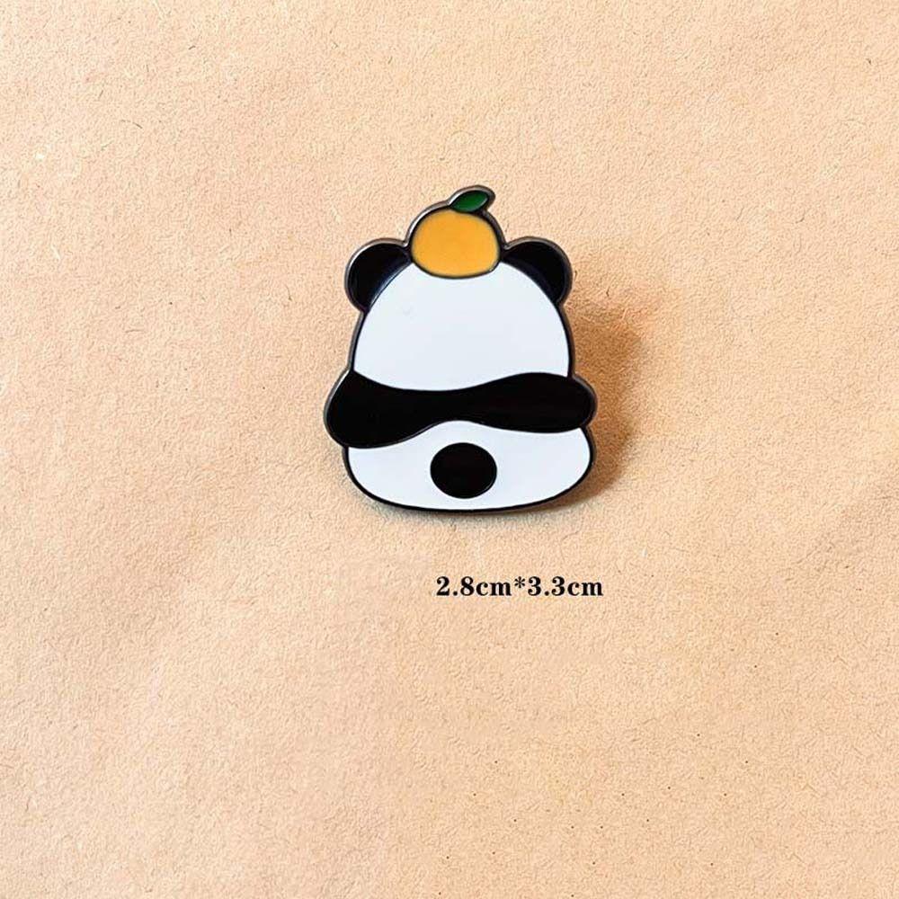 Fashion Jewelry Panda Lapel Pin Animal Shape Cartoon Panda Badge Cute Panda Brooch  Lady/Girls